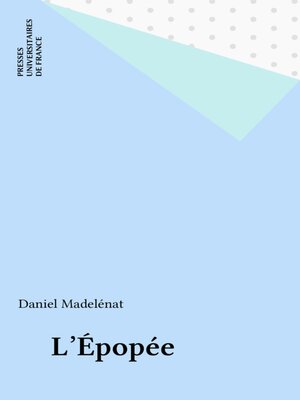 cover image of L'Épopée